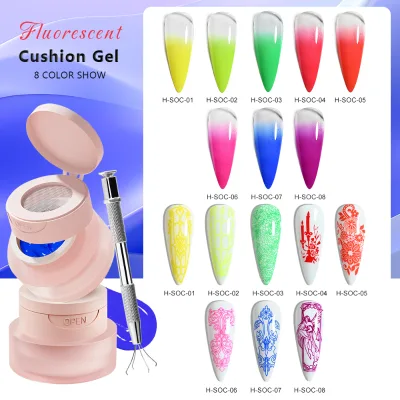Deroi 6 in 1 Pat Pat Gel Solid Hema Free TPO Free Ombre Sculpting High Pigmention Patting Nail Art DIY UV Gel for Nail Salon