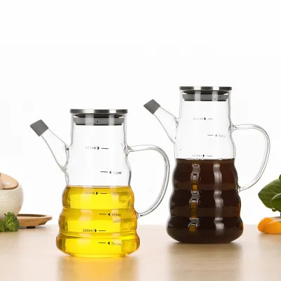 The New Listing High Borosilicate Glass Oil Dispenser Bottle for Kitchen