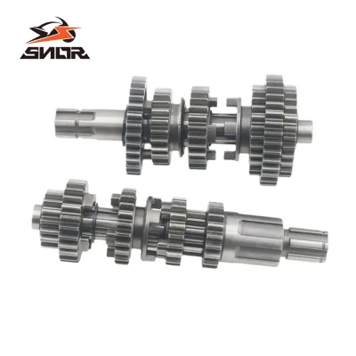 SNOR for Honda CG150 Motorcycle Engine 5 Speed Main Counter Shaft Assembly Complete Gear Shaft Set