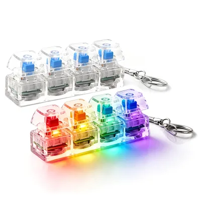 Plastic Cross-border Novelty Key-Press Squishy Keyboard Keychain Charm Stress-Relief ToyPerfect Decompression Venting Passing