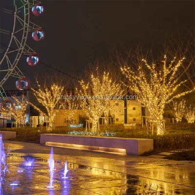 Outdoor Waterproof LED Fairy String Lights Custom Length IP65 Rating 220V 100LEDs 8-Mode Flashing 50000 Hours Lifespan Christmas