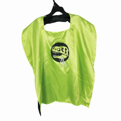 Unisex Eco-Friendly Polyester Digital Printing Superhero Cape & Mask Set Customizable Cosplay Costumes for Kids' Halloween