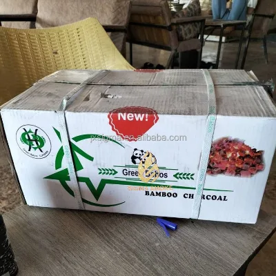 Sigma Hot Sale No Chemical No Gas No Smoke Natural Bamboo Panda Green Babos Bbq Coal