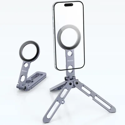 Yesido C231 Portable Folding Aluminum Alloy Tripod Desktop Magnetic Phone Selfie Stick Holder
