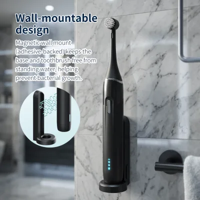 BSCI/ FDA Certified Rotary Electric Toothbrush with Multiple Replacement Brush Heads Electric Toothbrush