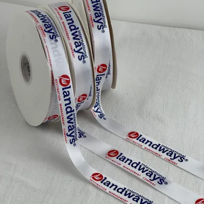 Custom Printed Ribbon Rolls with Logo,, Hot Stamping, Gift Wrapping Ribbons