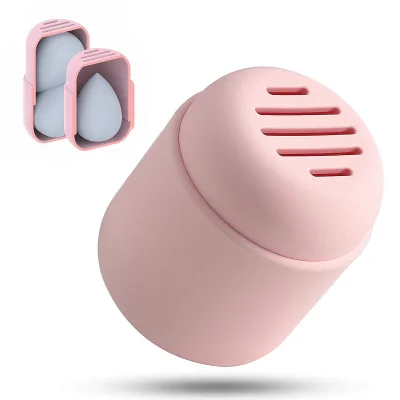 Make-up Face Sponges Container Cosmetic Blender Silicon Travel Case Makeup Sponge Holder