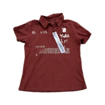 YIJIA Mowalola X Travis Houston Vs. San Antonio Beaded Polo Shirt Heavyweight Embroidered Thick T-Shirt