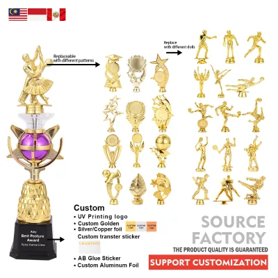 New, Exquisitely Designed, and Beautiful Trophy Suitable for Various Artistic and Dance Activities Plastic Trophy