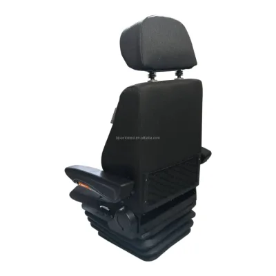Wide Armrest Electronic Pneumatic Suspension Seats Leather Railway Vehicle Convertible Driver Seat Adjustable Suspension AAR