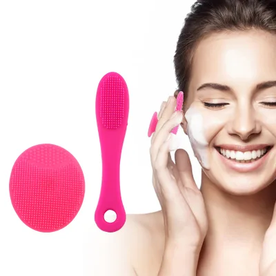 Hot Sale 3 in 1 Skincare Facial Cleansing Brush Set Manual Touch Face Scubber Nose Blackhead Remover Exfoliating Tool Brushes