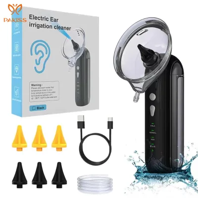 PAKISS Safe and Effective Electric Ear Wax Removal Kit Water-Powered Ear Cleaner with Effective Wax Removal Tool