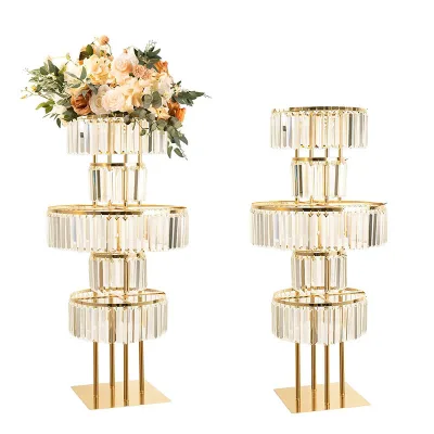 Metal Square Iron Decorative Flower Rack Wedding Events Centerpiece
