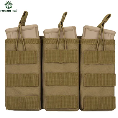 Protector Plus Custom 600D Oxford Molle Gear Assault Tactical Triple Pouches for Outdoor Sports