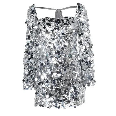 HOT SALE Sexy Shiny Dresses Sequin Dress Backless New Style Slim Skirt