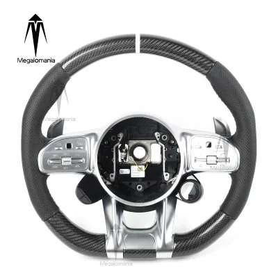 Fit for Mercedes Benz a B E GLA CLA GLC GLS GLE C Class W205 W204 W206 Old Model Upgrade New Model Carbon Fiber Steering Wheel