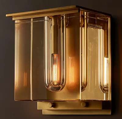 Retro Home Decoration Candle Wall Sconce Lamp Sophisticated Design Brass Candelabra Wall Light