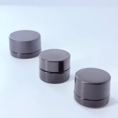 5ml 7ml 10ml Dark Violet UV Glass Jar Smell Concentrate Wax Jar Extracts Oil Packaging with Purple Liner ABS/Bakelite Cap