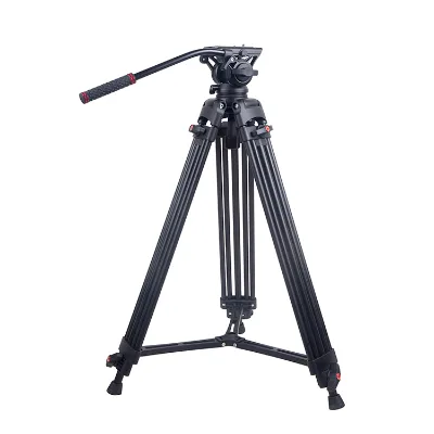Photography Camera 1.8m Professional Heavy Duty Dslr Aluminum Alloy Camera Video Tripod with Panoramic Fluid Damping Head