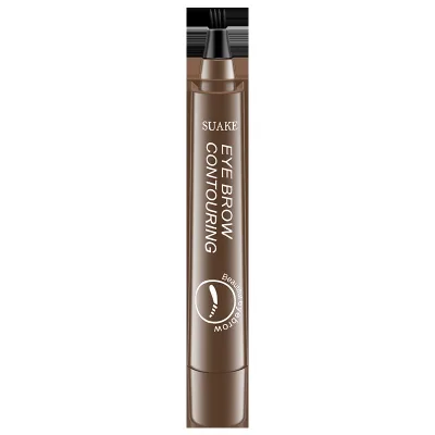 Four-Prong Four-Head Waterproof Sweat-Resistant Long-Lasting Smudge-Proof Liquid Eyebrow Pencil 5-Piece