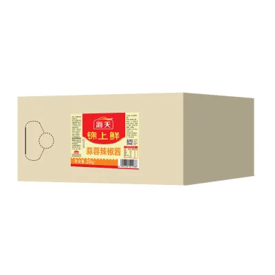 High Quality 20kg Hot Sauce Haday Garlic Chili Cooking Sauce Custom OEM Industrial Bag Supports OEM Custom Industrial Packs