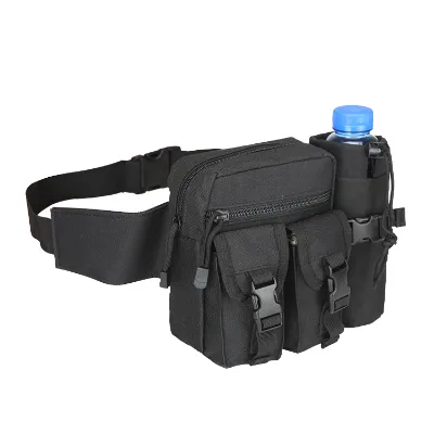 Outdoor Tactical Waist Pack Bag Pouch Fanny Pack With Water Bottle Holder for Cycling Camping Fishing Hiking