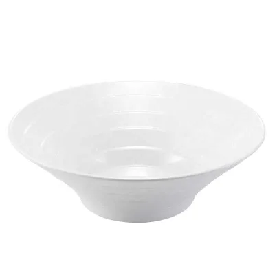 Wholesale Melamine Tableware Porcelain White Commercial Ramen Bowl Malatang Boiled Fish With Vegetables Big Bowl