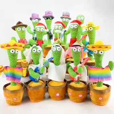 Learning to Speak Doll Toy Birthday Dance Cactus Twist Baby Can Sing Children's Gift Party Doll