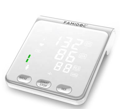 FAMIDOC Factory's CE Approved Heart Beat Meter Machine Large LED Display Blood Manometric Electric Canada Certificated