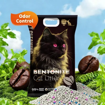 High-quality Wholesale Eco-Friendly Degradable Bentonite Cat Litter Non-Stick Spherical Fruit Scent for Bathroom Use