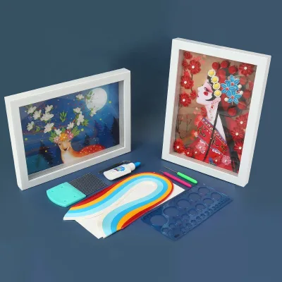 New Design China- Chic DIY Quilling Paper Art Ancient Chinese Characters 3D Quilling Paper Strips with Quilling Tools