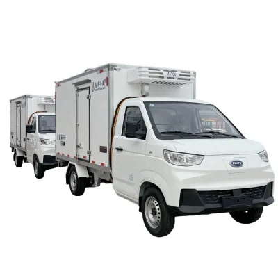 Mini Electric New Energy Refrigerated Truck 6 Wheels Thermo king Cooling System Refrigerator Trucks for Sale