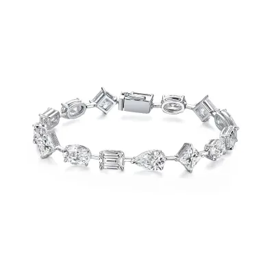 Best Price Custom Yellow White 10K 14k 18k Diamond Bracelet Cuban Custom Fine Diamond Jewelry Lab Grown Diamond Bracelet