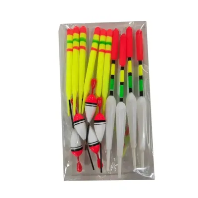 15pcs/set Carp Float/Ice Fishing Float/Freshwater & Sea Fishing Use Hard Tail Vertical Buoy Fishing Floats Light Durable Plastic