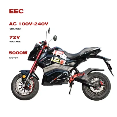 EEC Factory Moto Electrica Electric Dirt Bike Moto Electric Motorcycle 5000w 72v Electric Motorcycle for Travel