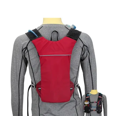 Vintage Waterproof Open Custom Outdoor Sports Hiking Hydration Vest Backpack Lightweight RFID Protection Nylon Lining 600D/PU
