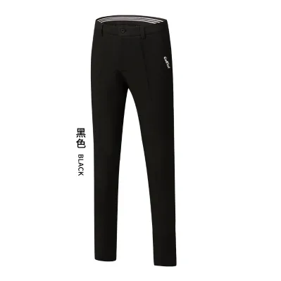 New Autumn Winter Golf Apparel Comfortable Warm Stretchable Straight-Leg Trousers Easy Movement Men's Golf Pants Windproof