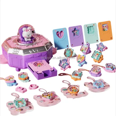 BJQ 3D Magic DIY Sticker Machine Plastic Creative Paste Toys Kids Handmade Gift Box Set Ages 4-12+ Fun Craft Kit