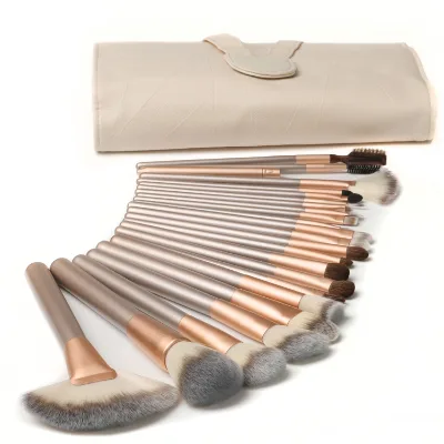 Makeup Forever Brush Kit Makeup Tool Kit and Wood Handle Brush Kit Goat Hair Material Luxurious Makeup Brushes Set with PU Bag