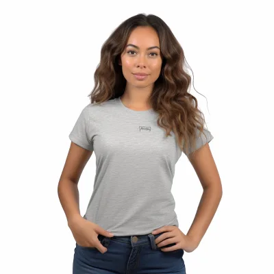 Custom T-shirt for Women With logo 65% Polyester 35% Cotton t Shirt
