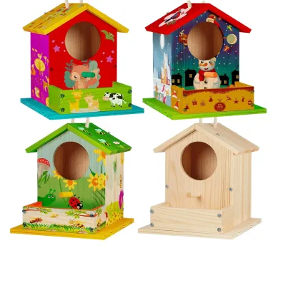 bira house bird feeer wooden