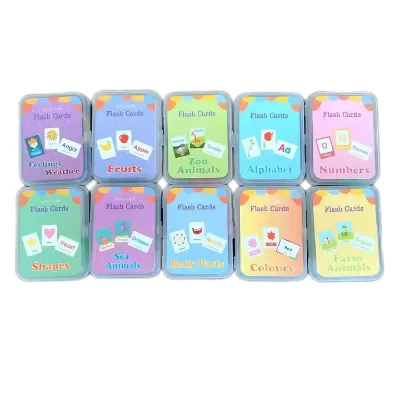 Hot Selling Early Childhood Learning English Flash Card 26 English Alphabet Basic Learning Card Teaching AIDS