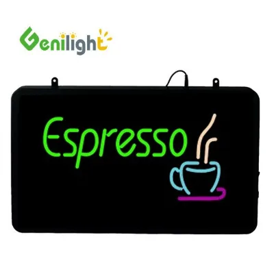 Genilight 22x13inch LED Advertising Light Box with Custom Logo for Shops Bars Companies