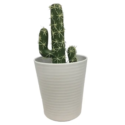 High Nordic Plastic Ceramic Succulent Planter Factory Custom Cheap Outdoor Garden Decorative Flower Pot Home Desktop Decor