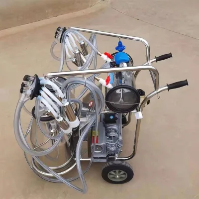 Milk Machine Portable Solar Mini Double Barrel Goat Milking Machine