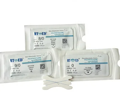 CE ISO 13485 Certified PP Polypropylene Non-absorbable Sterile Surgical Sutures Individually Packed for General Surgery Use