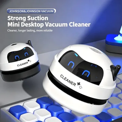 2026 New Model Plastic Brush Handheld Desktop Wireless Portable Small Vacuum Cleaner