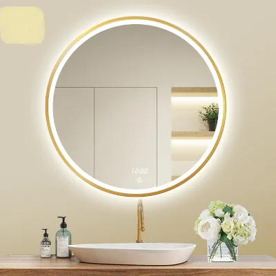 Factory Hot Selling Custom Size logo Infinity Frame Energy Saving Hotel Waterproof Smart Led Bathroom Mirror