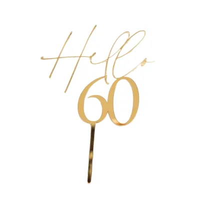 Exquisite Acrylic Anniversary Birthday Number Cake Toppers