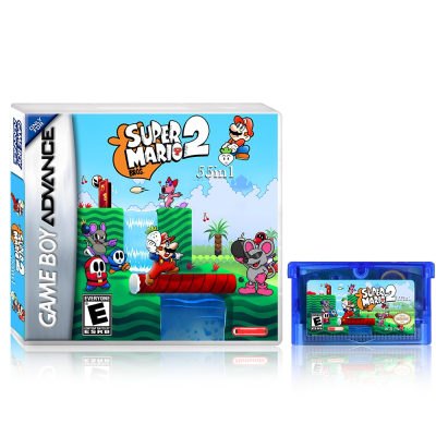 Game Cartridge for Nintendo Gameboy Advance for GBA Super Mario World: Super Mario Advance 2